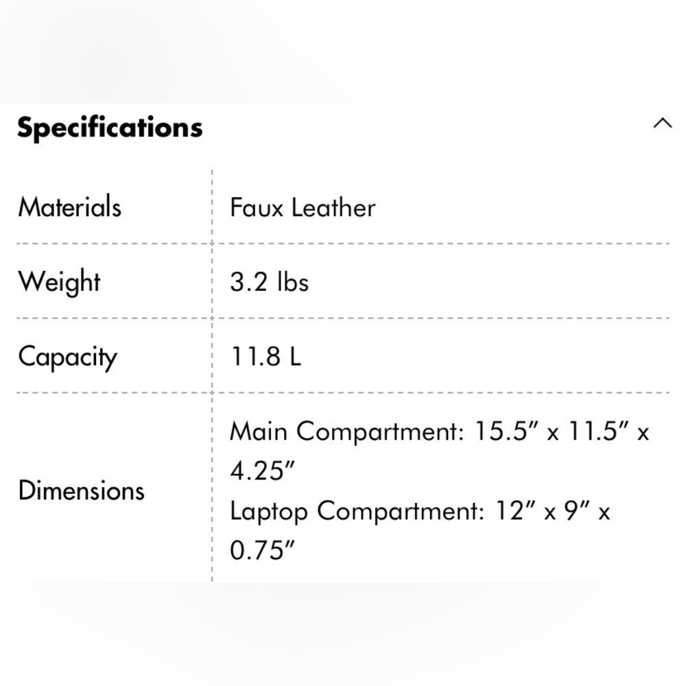 Calpak Kayla 15” Laptop Carry On Travel Backpack:Work/University/School/Chic - Picture 13 of 13
